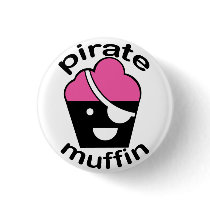 Greg the Pirate Muffin Button