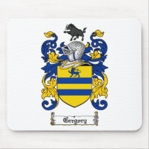GREGORY FAMILY CREST -  GREGORY COAT OF ARMS MOUSE MAT