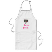 Grembiule i love sushi kawaii apron