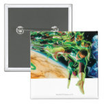 Gren Lanterns Flying in Space Pinback Buttons