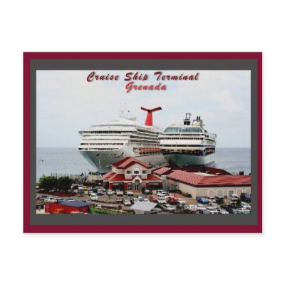 Grenada Cruise Ship Terminal Postcards by Swordobic