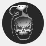 Grenade de crâne autocollants