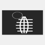 Grenade Rectangular Sticker