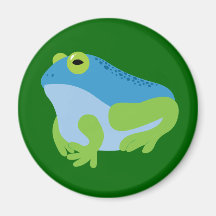 Grenouille bleue magnets pour réfrigérateur