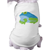 Grenouille bleue manteaux pour chien