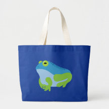 Grenouille bleue sac fourre-tout