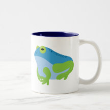 Grenouille bleue tasse à café