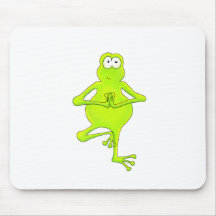 Grenouille d'arbre de yoga tapis de souris