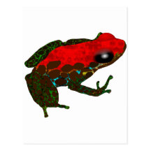 Grenouille de dard de forêt tropicale cartes postales