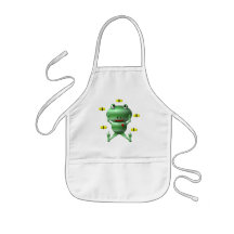 Grenouille et mouches mignonnes ! tablier