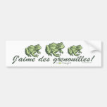 Grenouille française - grenouilles Bumpersticker d Adhésifs Pour Voiture