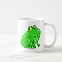 Grenouille mignonne de bande dessinée tasses