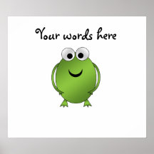 Grenouille verte affiche