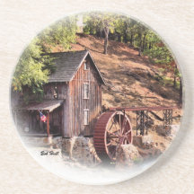 Gresham Mill in October Beverage Coaster