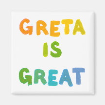 Greta est art heureux de grands cadeaux nommés col aimants