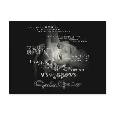 Greta Garbo Postcard by licensebox