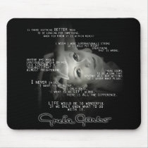 Greta Garbo Quote Mouse pad