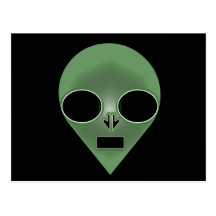Grey Allien Post Card