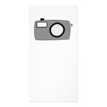 Grey and Black Camera. On White. Photo Greeting Card