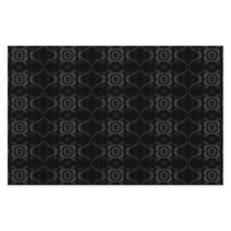 Grey and Black Stylish Flower Pattern. Custom Stationery