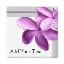 Grey and Eggplant Plumeria