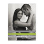 Grey and Lime Photo Card Save The Date Postcard
