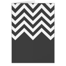 Grey and White Stripes Card