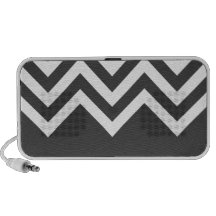 Grey and White Stripes Mp3 Speaker