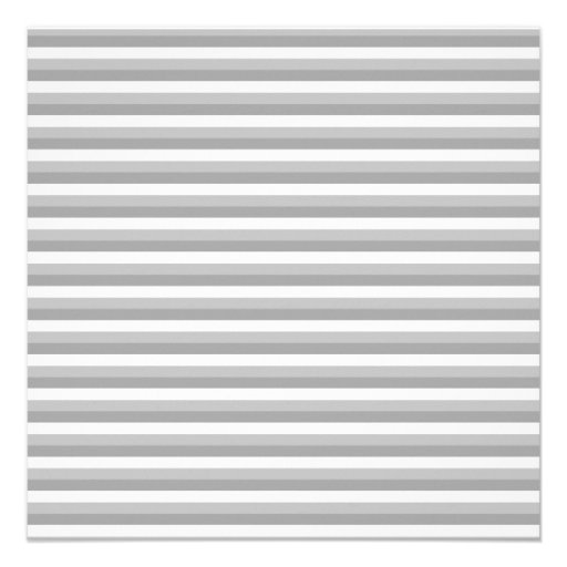 Grey and white stripes. Pattern. Custom Invitation