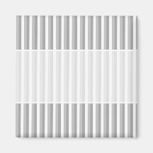 Grey and white stripes. Pattern. Magnet