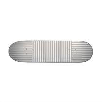 Grey and white stripes. Pattern. Skateboard Deck