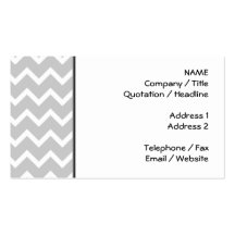 Grey and White Zigzag Stripes. Business Card Templates