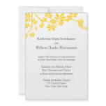 Grey And Yellow Wedding Invitations
