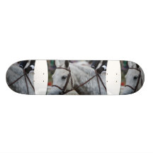 Grey Appaloosa Horse Skateboard
