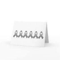 Grey Awareness Ribbon Card
