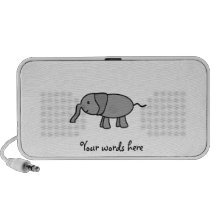 Grey baby elephant speaker system