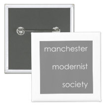 Grey Badge Pinback Button