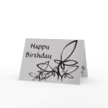 Grey & black Vectors, Happy Birthday - Customized cards