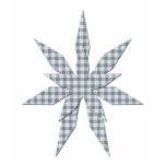 Grey Blue Stripe Star Women's Shirt