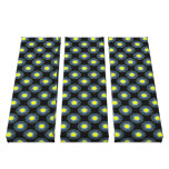Grey blue yellow kaleidoscope pattern canvas prints