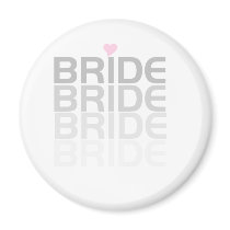 Grey Bride Fade Refrigerator Magnet