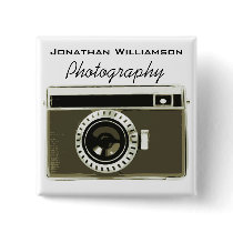 Grey Camera Photography Business Button