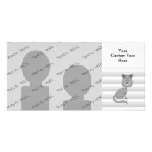 Grey Cat. Picture Card