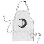Grey Celtic Sword and Moon Apron