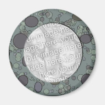 grey circle frame template fridge magnets