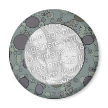 grey circle frame template