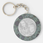 grey circles template keychain