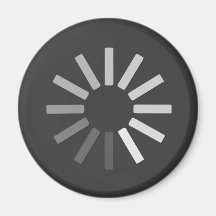 grey computer loading symbol magnet