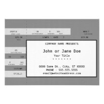 grey concert ticket invitations