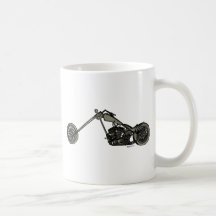 Grey Custom Motorcycle Coffee Mug